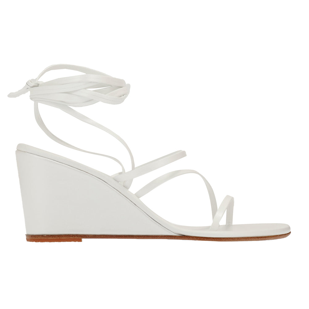 Lithi Bridal Mid Wedge White