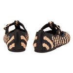 Women Shoe Raffia Black/Natural