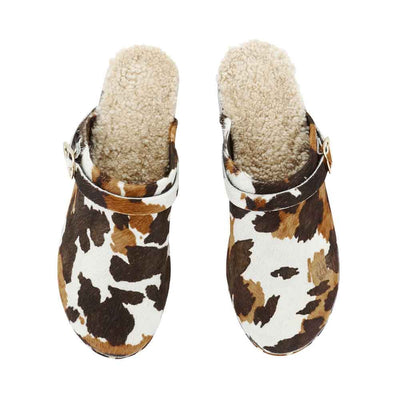 Classic Closed Clog Cow Classic Closed Clog Cow