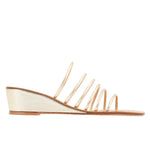 Vania Low Wedge Platinum