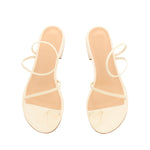 Chora Block Heel Off White