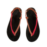 Zoi Cord/Leather Red sandals top