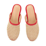 The Slipper Red/Natural