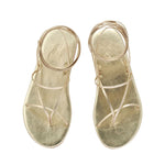 String Flip Flop All Platinum