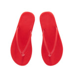 Saionara Leather Flip Flop Red top