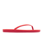 Saionara Leather Flip Flop Red side