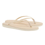 Saionara Leather Flip Flop Off White 3-4