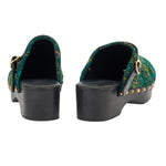 Classic Closed Clog Green Multi