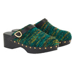 Classic Closed Clog Green Multi