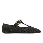 Women Shoe Raffia Black