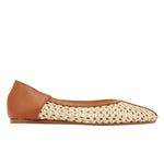 Aeropi Ballet Flat Raffia Natural side