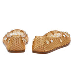 Iro with Shells Caramel sandals back