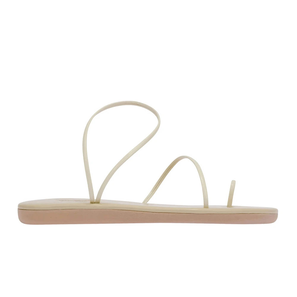 Kansiz Synthetic Leather All Off White – Ancient Greek Sandals