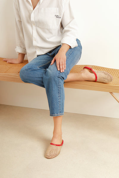 The Slipper Red/Natural The Slipper Red/Natural