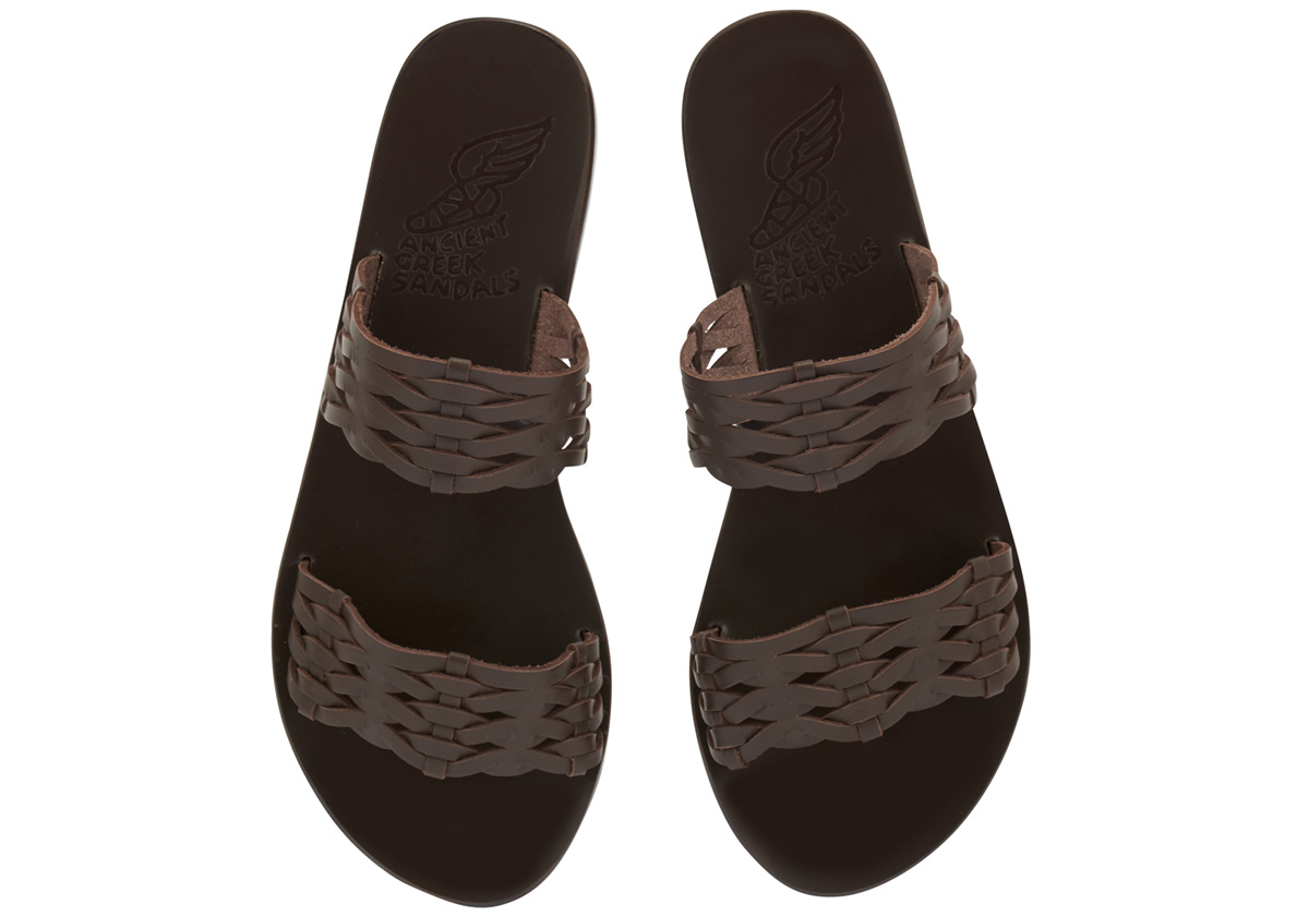 Buy Ancient Greek Sandals Brown Thais Sandals in Vachetta Leather for WOMEN  in UAE | Ounass