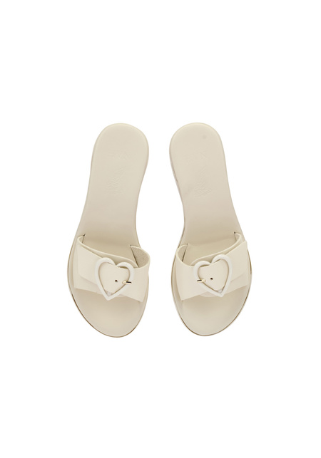 HEART JELLY CLOG - Off White