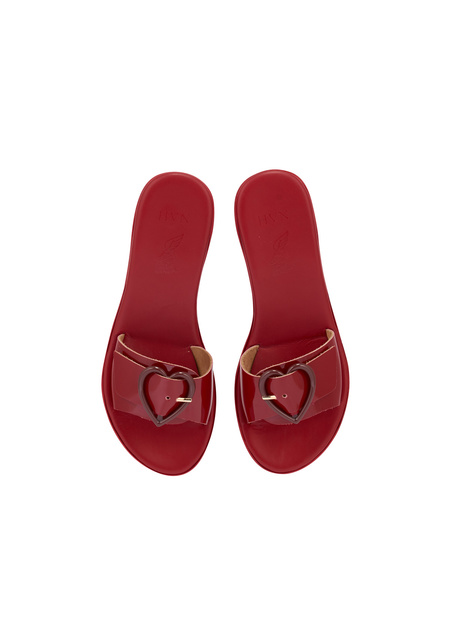 Heart Jelly Clog - Red