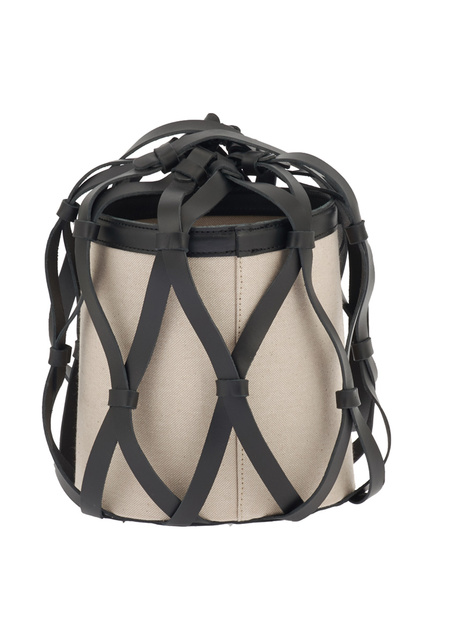 Trellis Bucket Medium - Black