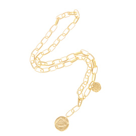 OVAL CHAIN NECKLACE - GOLD