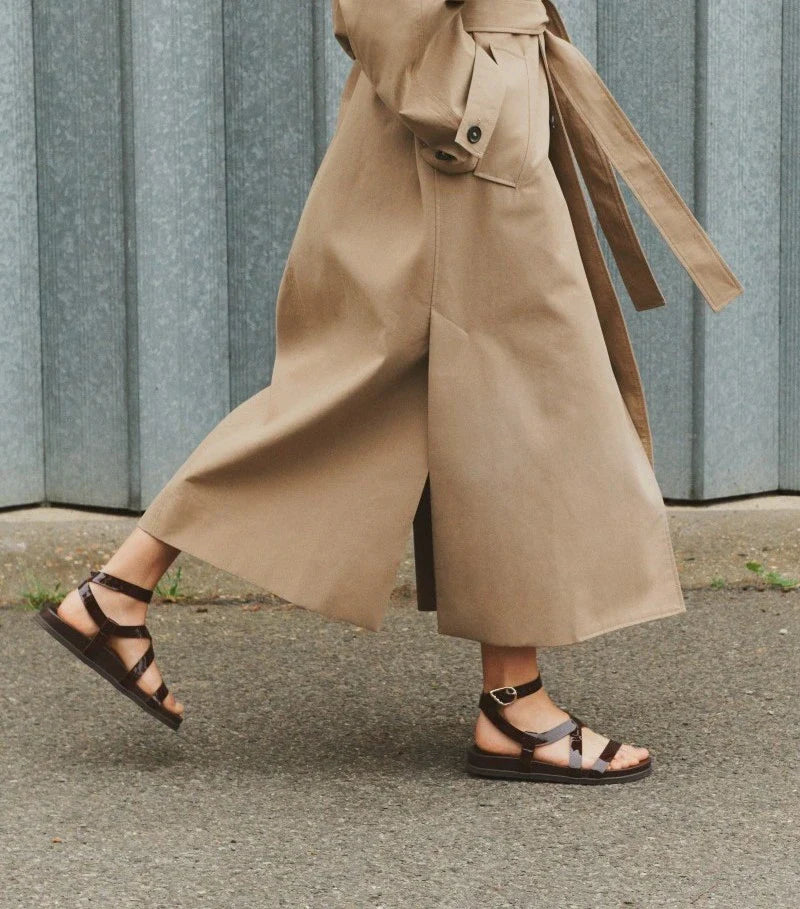 Zelina Naplack Brown Sandals