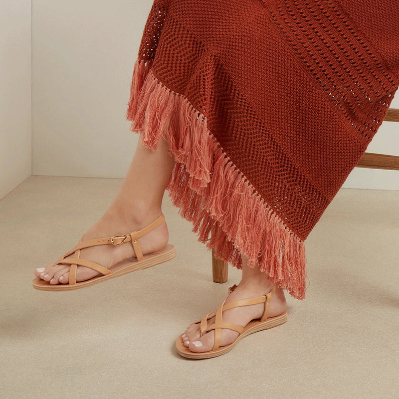 Ancient Greek Sandals - Flat Leather Sandals