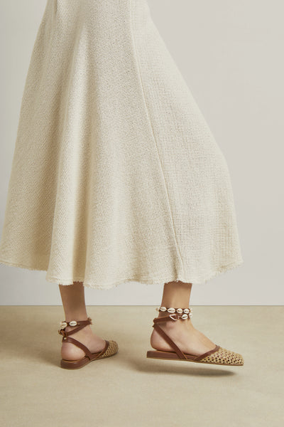Filothea Shells Raffia Natural sandals