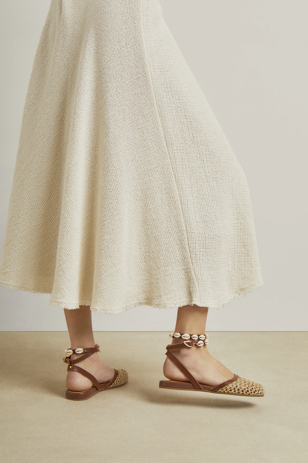 Filothea Shells Raffia Natural sandals