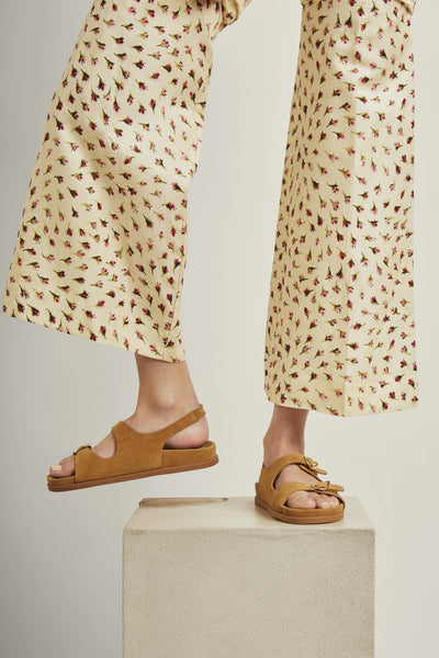 Kasteli Suede Leather Sahara sandals