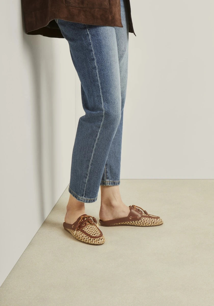 Naveta Raffia Natural mules