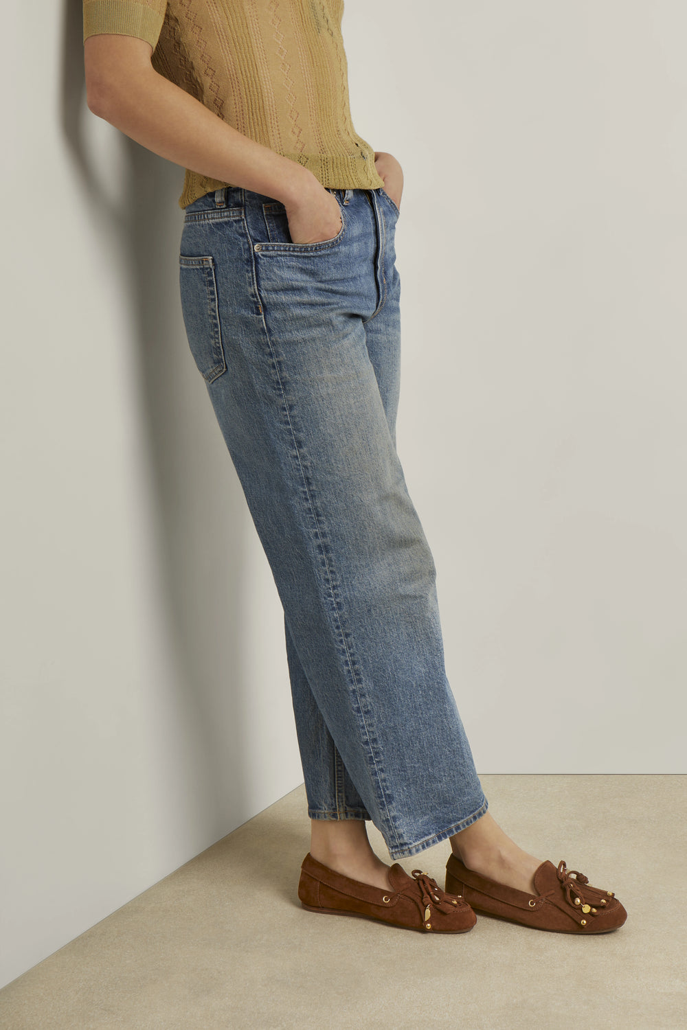 Arodo Suede Rust boat shoes