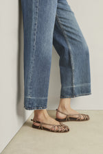 Kardia Raffia Brown sandals