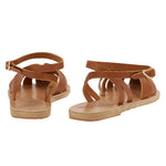 Aella Leather Cotto sandals back