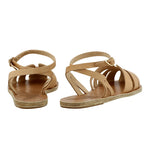 Aella Leather Natural sandals back