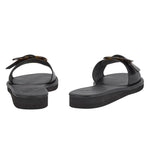 Aglaia Black/Tortoiseshell sandals back