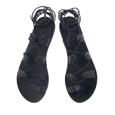 Alcyone Leather Black sandals top