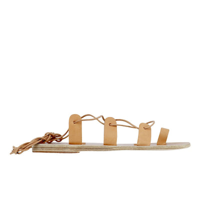 Alcyone Leather Natural sandals side