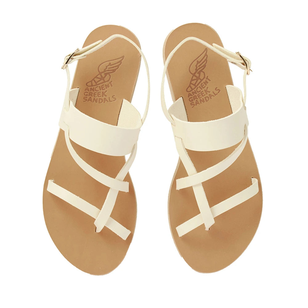 Alethea Leather Off White sandals top