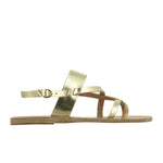 Alethea Leather Platinum sandals side