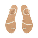 Apli Eleftheria Leather Platinum sandals top