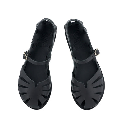 Apollonia Leather Black sandals top