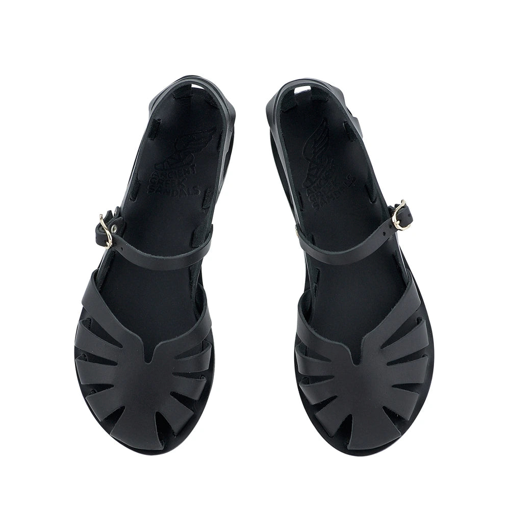 Apollonia Leather Black sandals top