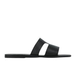 Apteros Leather Black sandals side