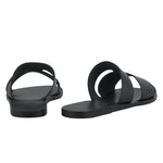 Apteros Leather Black sandals back