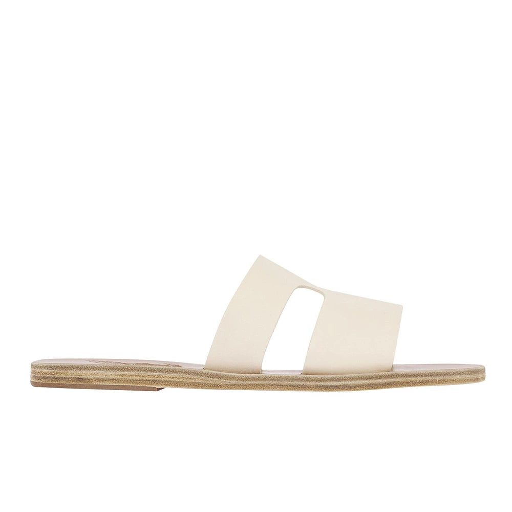Apteros Leather Off White sandals side