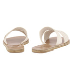 Apteros Leather Off White sandals back