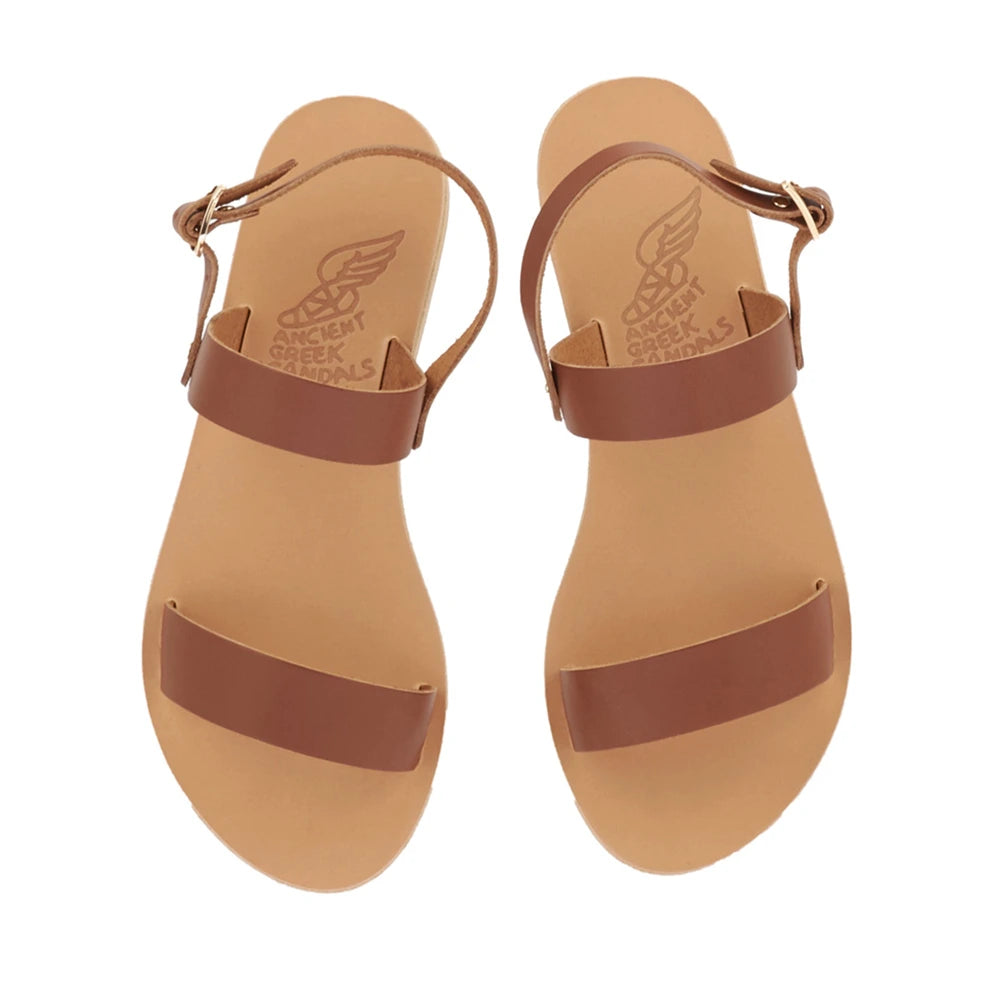 Clio Leather Cotto Sandals top