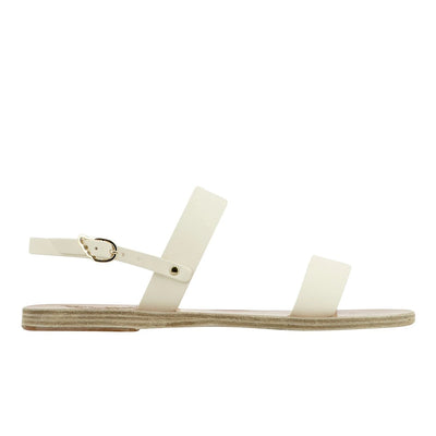 Clio Leather Off White Sandals side