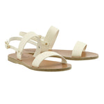Clio Leather Off White Sandals 3-4