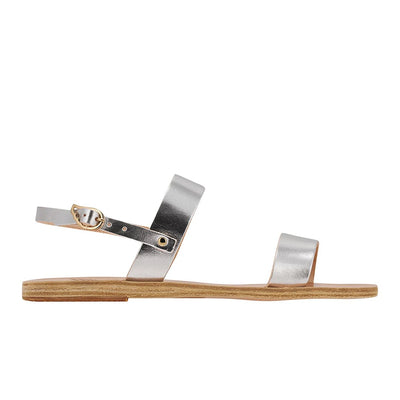 Clio Leather Silver sandals side