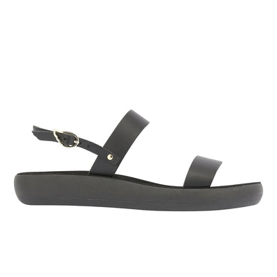 Clio Comfort Leather Black sandals side